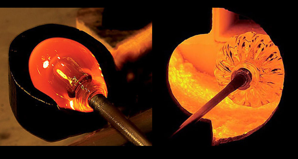 Open House with live glass blowing demonstration domsky glass